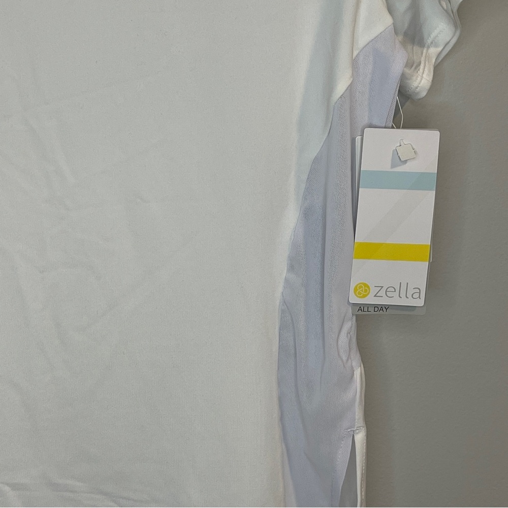 Zella White Workout Short Sleeve Tee - Picture 3 of 7